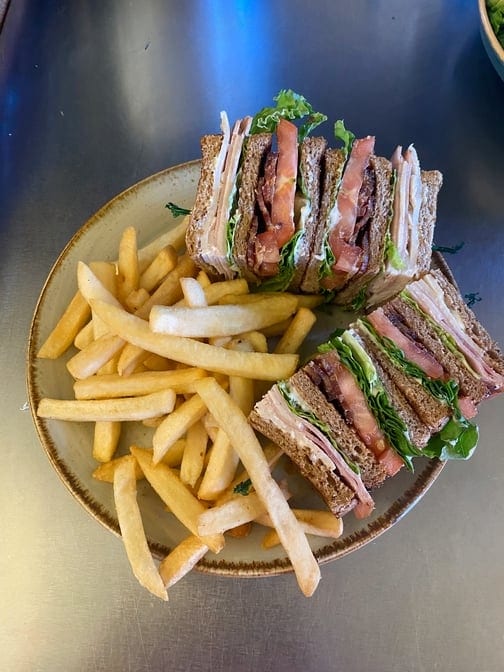 Club Sandwich with Choice of Side.