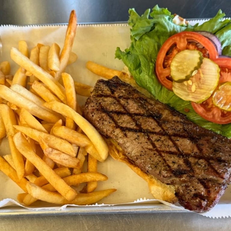 Indulge in Our Steak Burger